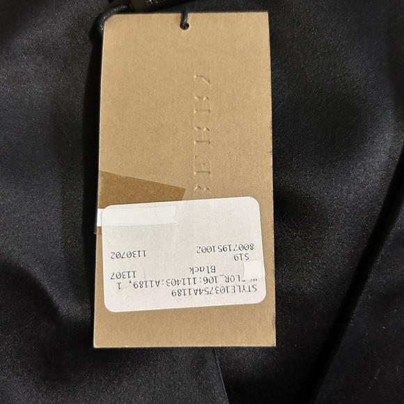 Sold NWT Burberry Ladies Flor Embroidered Asymmetrical Pleated Dress - Picture 7 of 12